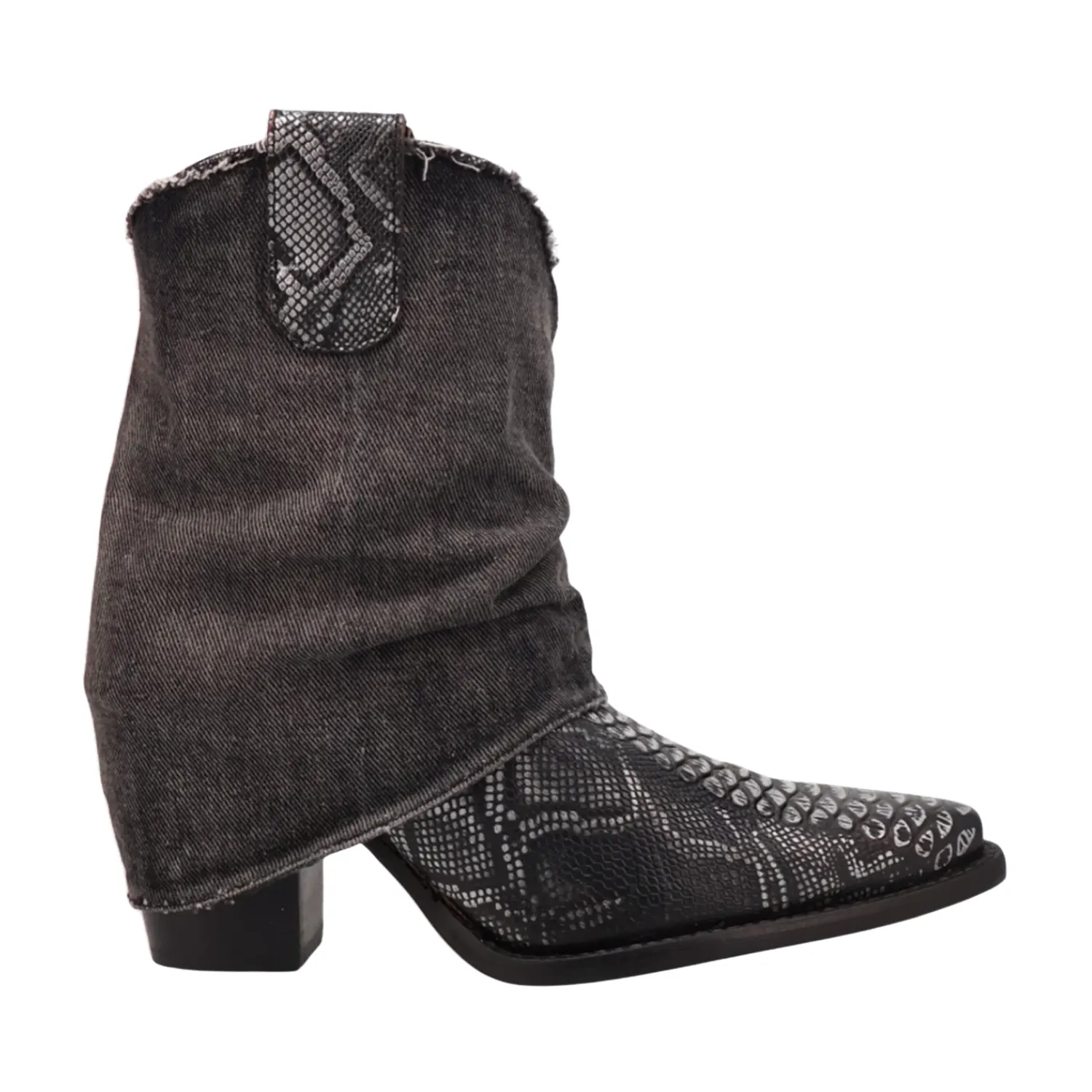 Denim Dream leather Bootie