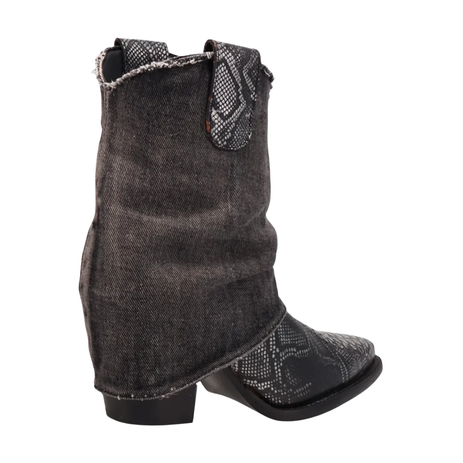 Denim Dream leather Bootie